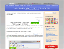 Tablet Screenshot of passwordaccess.com